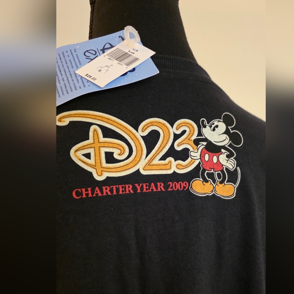 NWT‎ D23 EXPO Disney Mickey Mouse Tee 2009 CHARTER YEAR  COLLECTION (Size XL) - Picture 7 of 9